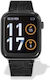 Tekday Smartwatch 656553 Black Leather Strap