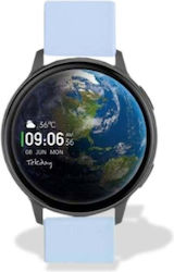 Tekday Smartwatch 656559 Lilac Silicone Strap