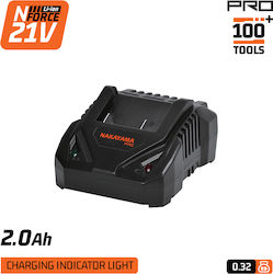 Nakayama Pro Încărcător pentru Acumulatori de Unelte 21 V Litiu 084853 Nakayama Pro Încărcător pentru Acumulatori de Unelte 21 V Litiu 084853