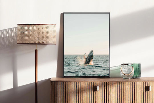 Painting Whale Breaching Surface 100x150