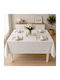 Pucioasa Cotton White Tablecloth 160x220cm