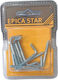 Epica Star Galvanized Coach Screw with Diameter M3.5 and Length 40mm 10 Pieces