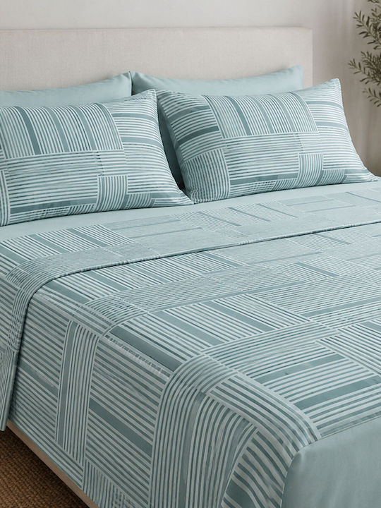 Sunshine Παπλωματοθήκη Μονή 170x250 Menta Aqua