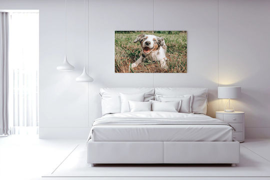 Painting Happy Dog In Grass Happy Dog In Grass 150x100