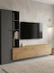Wohnzimmer TV-Einheit Tilveo Anthrazit M230xB41,5xH180cm