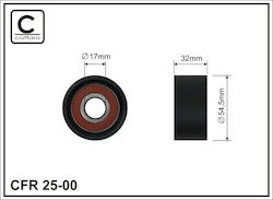 Οδηγός Ιμάντα Χρονισμού Renault Clio Ii 98 2.0 16v 54x17x32 7701474022 Οδηγός Ιμάντα Χρονισμού Renault Clio Ii 98 2.0 16v 54x17x32 7701474022