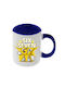 Mug Six-seven Dark Blue Handle Interior