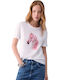 Women's Blouse Animal Print White