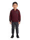 Kids Sweatpants Set Burgundy