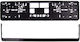 Autoline License Plate Frame Black Snap-On