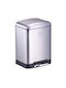 Atmosphera Waste Bin Plastic Silver 20.7x32cm