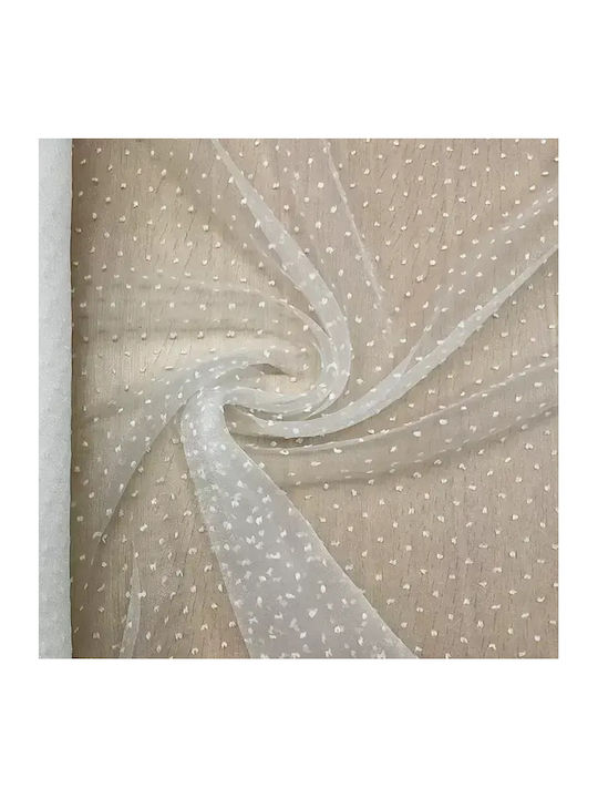 Decoration Fabric Organza By Meter White
