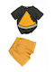 Kids Set with Shorts Summer 2 Pieces Dark Grey
