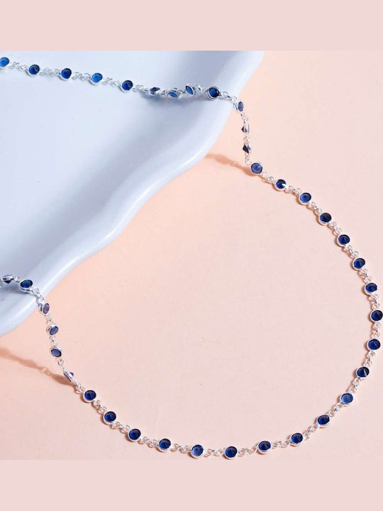 Heliophilia Silver Колиета от Сребърно Тъмносиньо