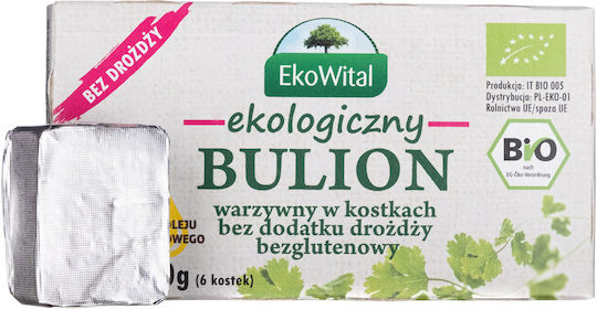 Ekowital Органичен Зеленчуков Бульон Кубчета 60 Гр 6 Кубчета
