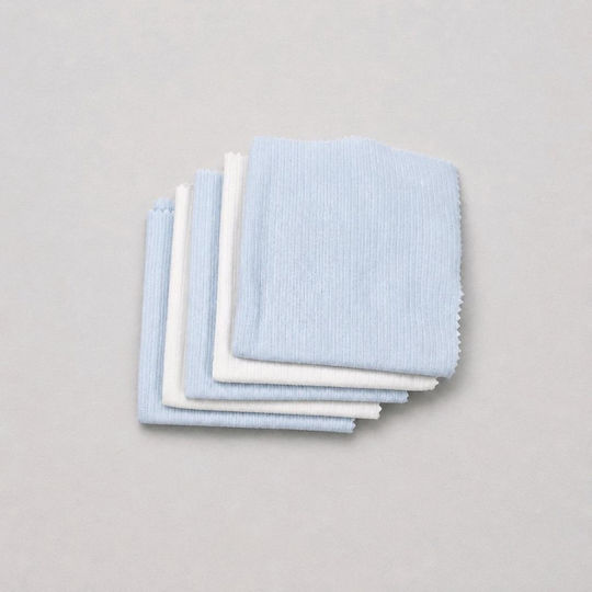 Ekebaby Schultertuch Burp Cloth Hellblau 28x28cm 10Stücke