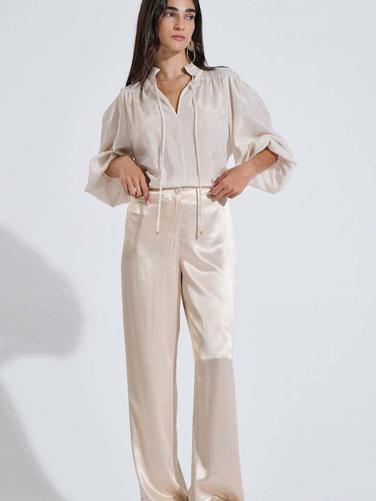 Bill Cost Damen Satin Pantaloons Beige