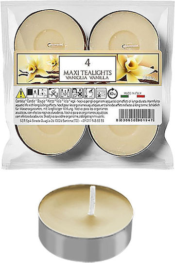 HOMie Aromatic Tealights in Ecru Colour 4 Pieces