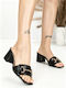 Mules Cu Talpă Joasă În Culoare Neagră