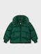 Kids Casual Short Green Jacket