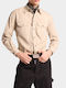 Langärmeliges Herrenhemd Beige