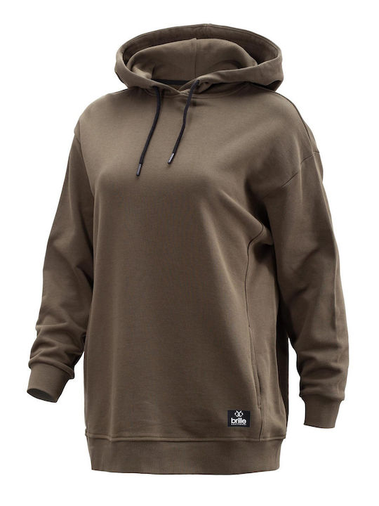 Women's Sweatshirt Hooded Green