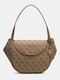 Damen Handtaschen Flap Tasche Beiges Latte Logo