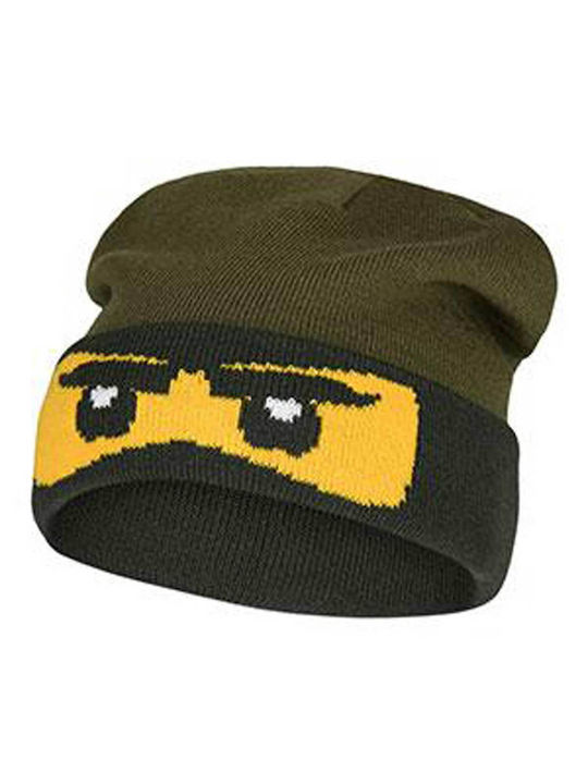 Kids Knitted Green Beanie