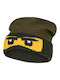 Kids Knitted Green Beanie