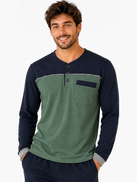 Comfort Winter Men's Pyjamas Green