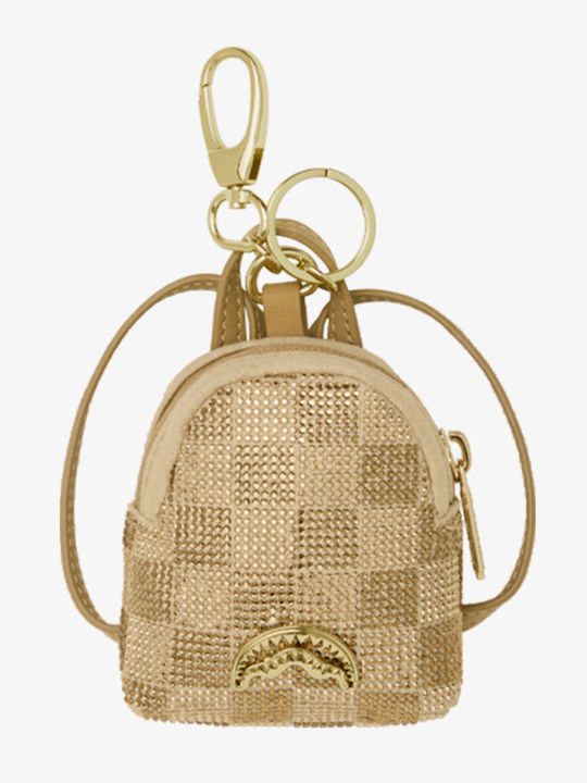 Sprayground Männer 2-Ton Gold Trinity Rucksack Schlüsselanhänger Gold 910k9483nsz