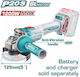 Total TAGLI-212027E Angle Grinder 125mm Battery Brushless with Speed Adjustment Solo