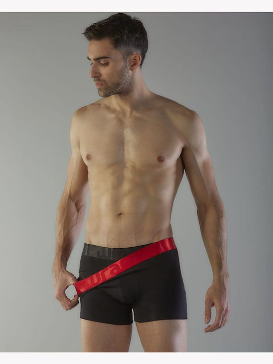 Wrap Herren Boxershorts Schwarz 2er Pack