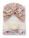Set Turban With Hair Band In Beige Colour