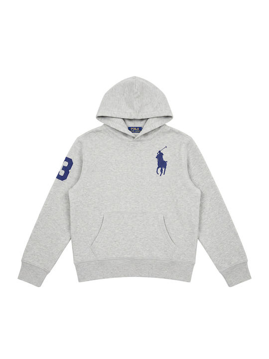 Ralph Lauren Kinder-Sweatshirt mit grauer Kapuze