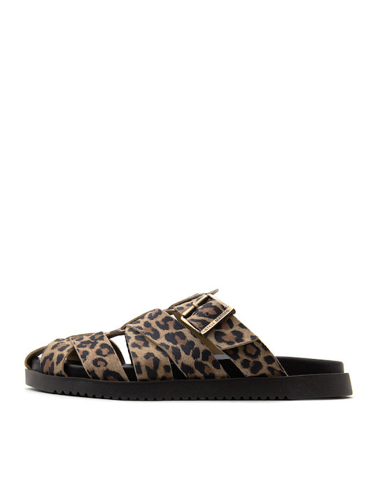 Steve Madden Suede Mules Καφέ