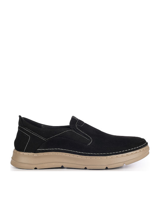 Leder Herren Freizeitschuhe Anatomisch Schwarze