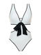 One Piece Swimsuit Black And White