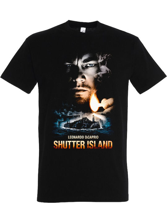 Tricou Bărbați Negru Cu Imprimeu Shutter Island Dp9155