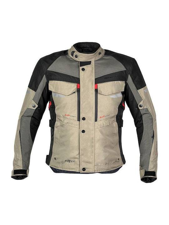Nordcode Force Oversize Men's Riding Jacket 4 Seasons Waterproof Force Sand/Olive