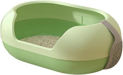 Denik Pets Cat Toilet Green L60 x W41 x H24cm