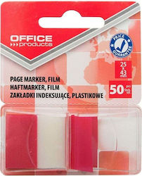 Σελιδοδείκτης Office Κόκκινο 25x43mm 50τεμ 14223121-03