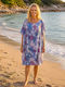 Bode Damen Kaftan Bademode Blau