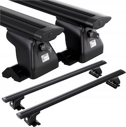 Amos Amos Aluminum Car Roof Bars for Alfa Romeo Mito 3D 2008-2018 Set with Roof Rack Legs and Lock Black Amos Amos Aluminum Car Roof Bars for Alfa Romeo Mito 3D 2008-2018 Set with Roof Rack Legs and Lock Black