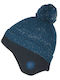 Kinder Beanie Gestrickt Blau