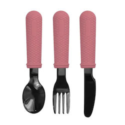 Baby Cloud Set Baby Cutlery Pink 3 Pieces
