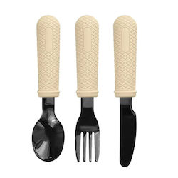 Baby Cloud Baby Cutlery Set Beige 3 Pieces
