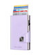 Click & Slide Men's Wallet with RFID Purple