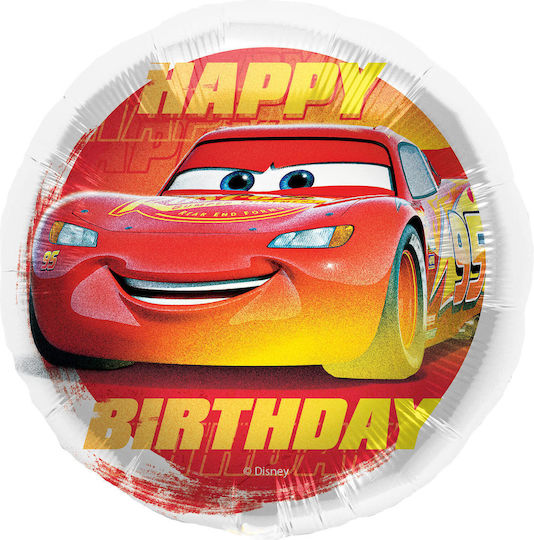 Folie Luftballon 17 Cars McQueen Happy Birthday 45 cm
