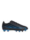 F50 Hyperfast Club FG/MG Kinder Fußballschuhe und Stollenschuhe mit Tappen Schwarz